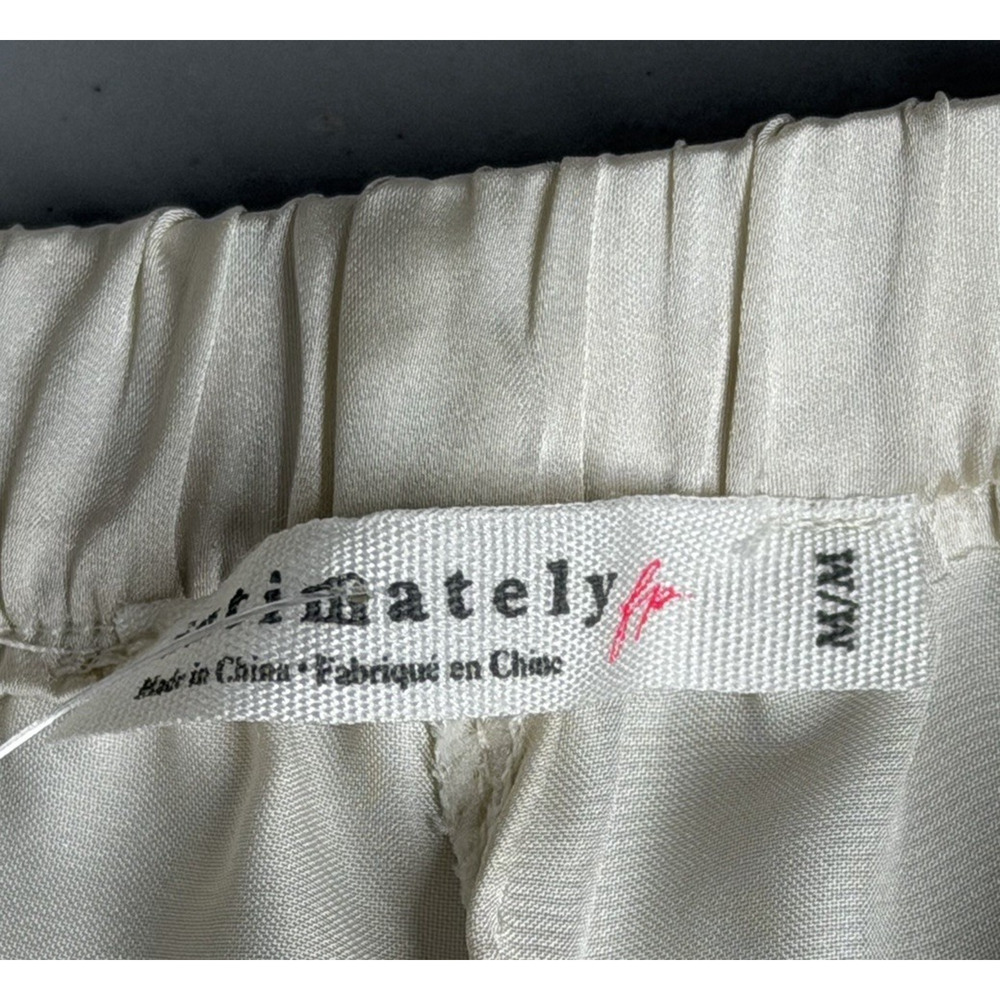 Free People Meet Me in the Middle Tap Shorts Womens M Champagne Lounge Romantic - Picture 5 of 9